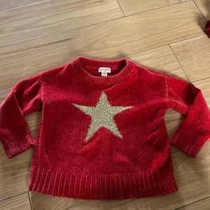 Cat & jack red sweater